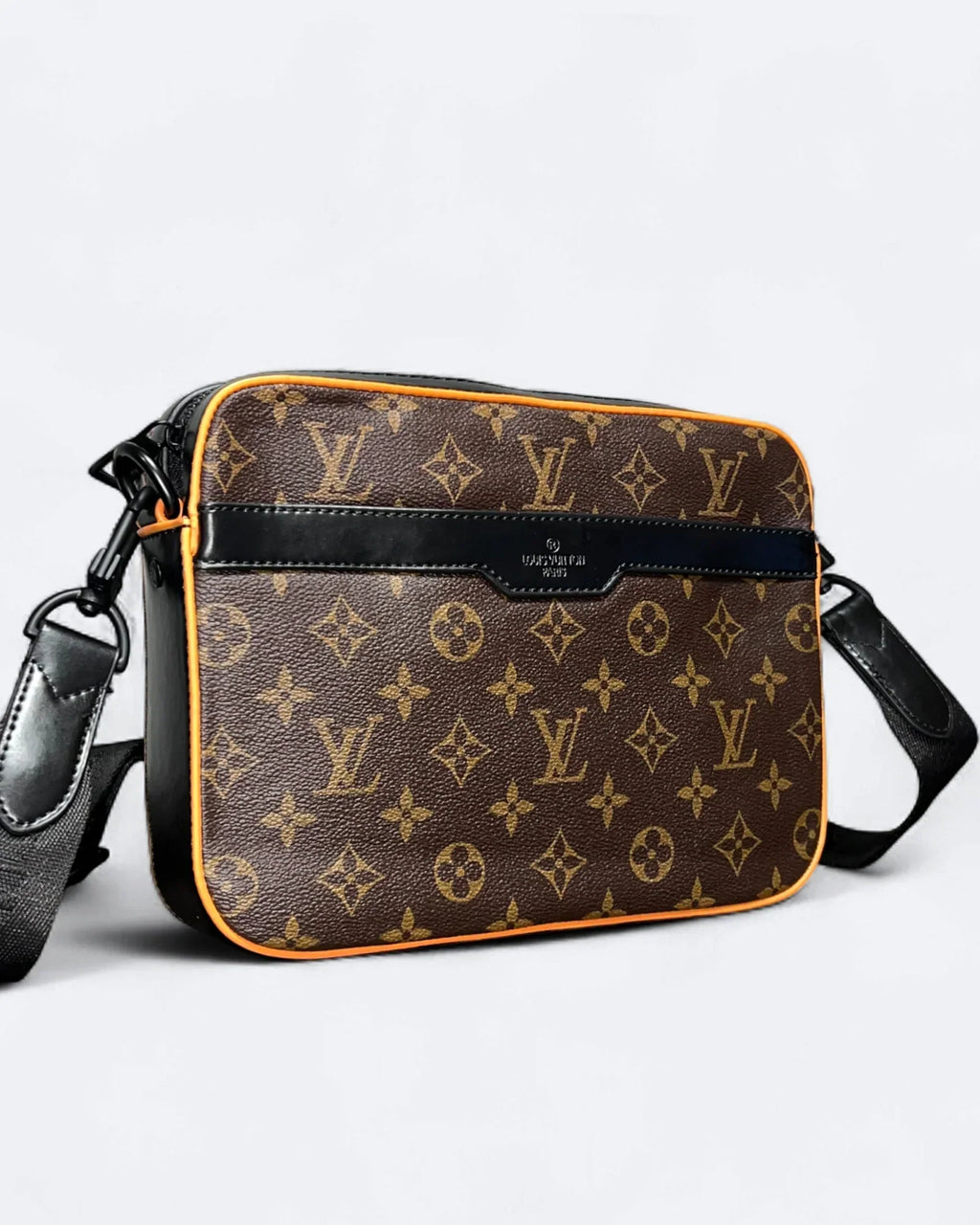 LVTN – Sada tří tašek s monogramem – hnědá/oranžová