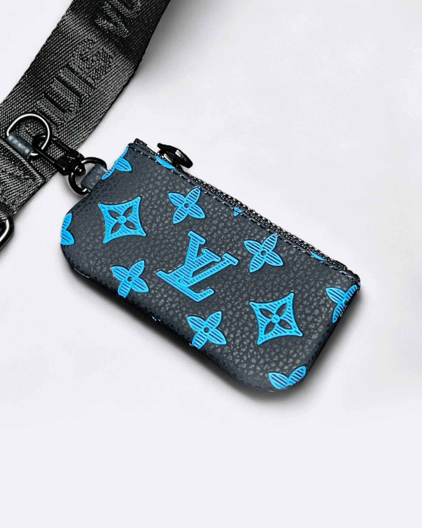 LVTN - Monogram Pattern Trio Set Bags - Dark Blue/Blue