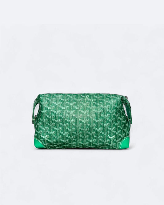 Goyard - Goyardine Pattern Hand Pouch Bag - Green