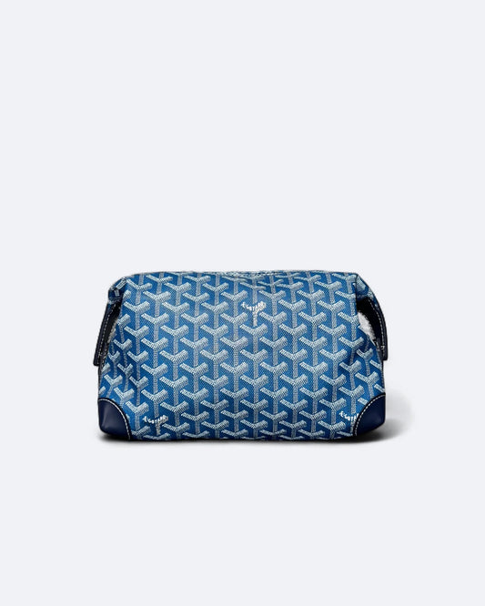 Goyard - Goyardine Pattern Hand Pouch Bag - Blue