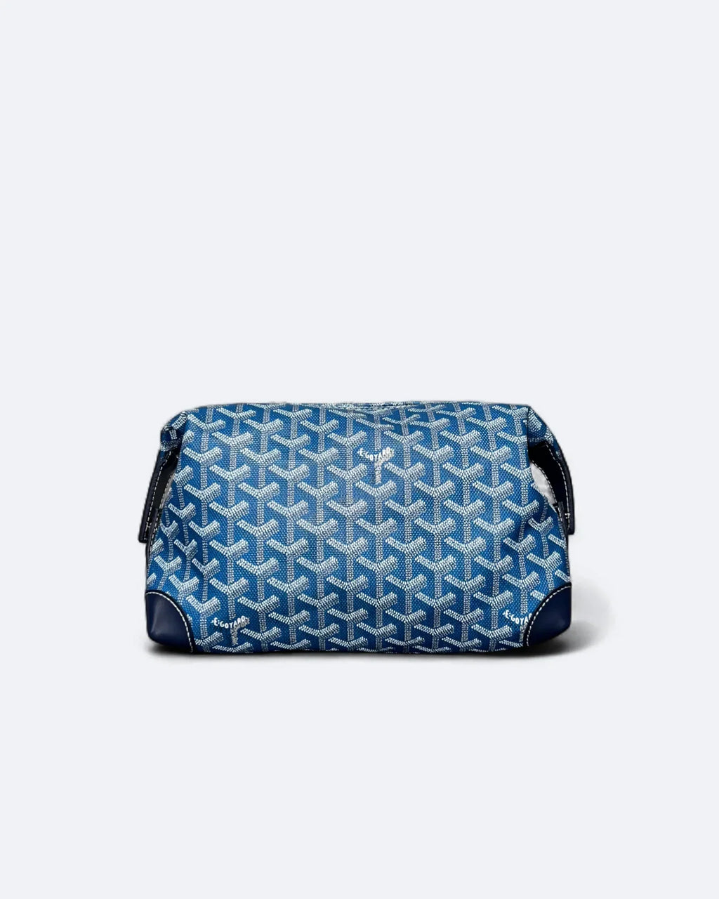 Goyard - kabelka do ruky s potiskem Goyardine - modrá