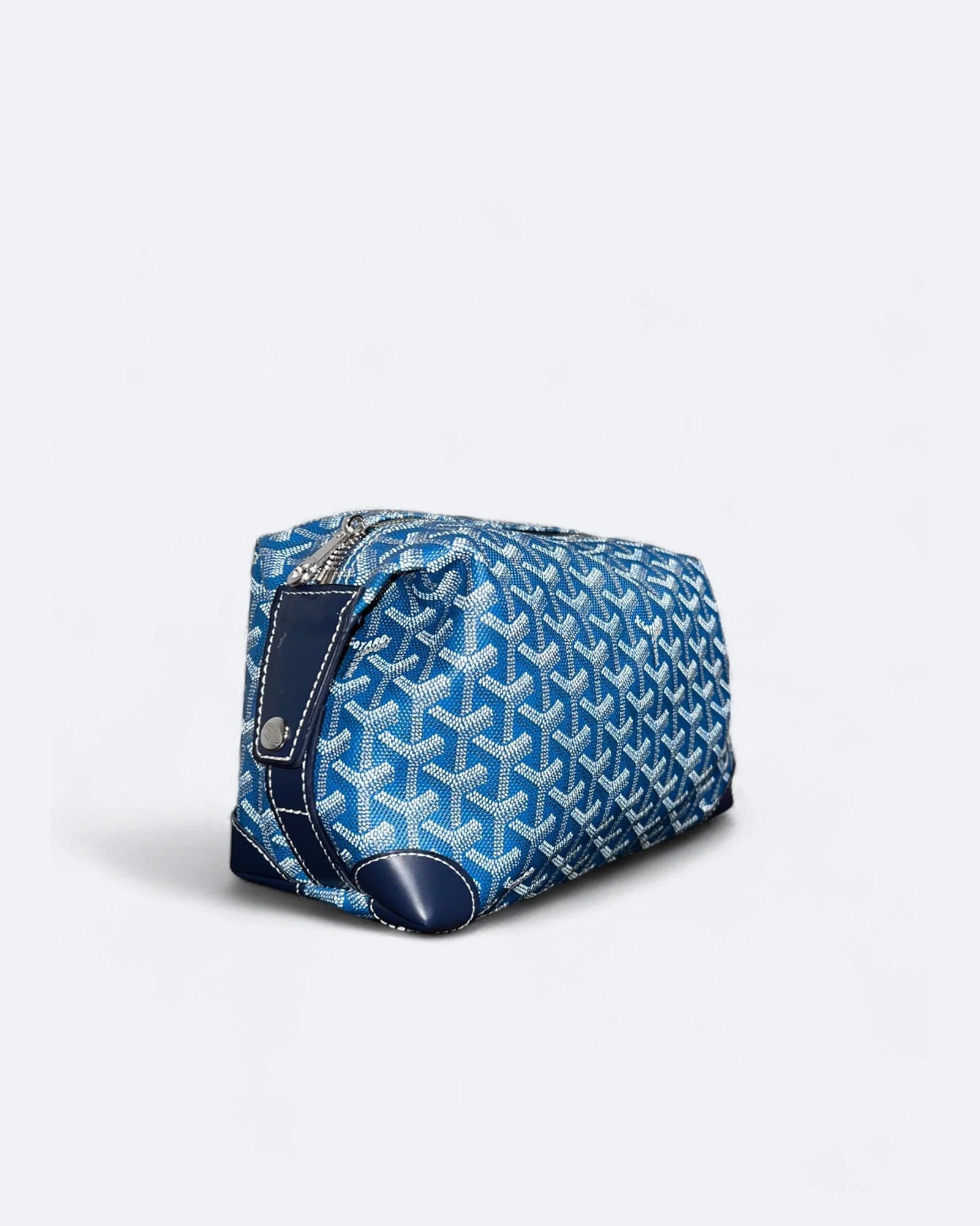 Goyard - kabelka do ruky s potiskem Goyardine - modrá