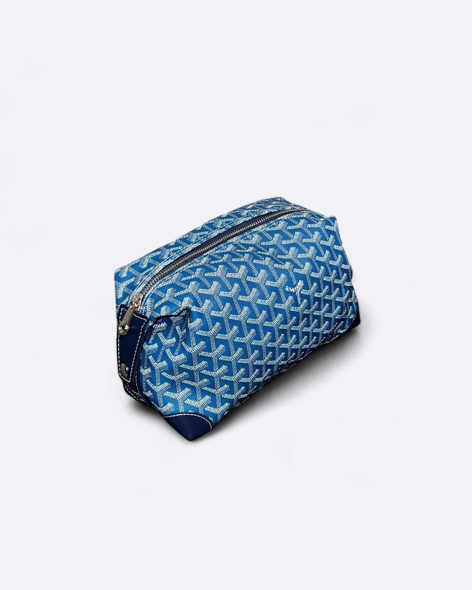 Goyard - kabelka do ruky s potiskem Goyardine - modrá