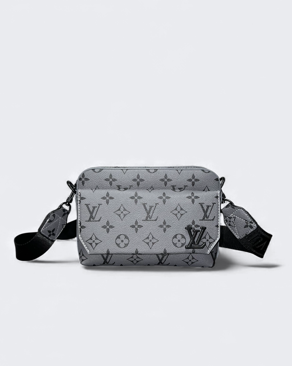 LVTN - Vzorovaná mini messenger taška - Šedá