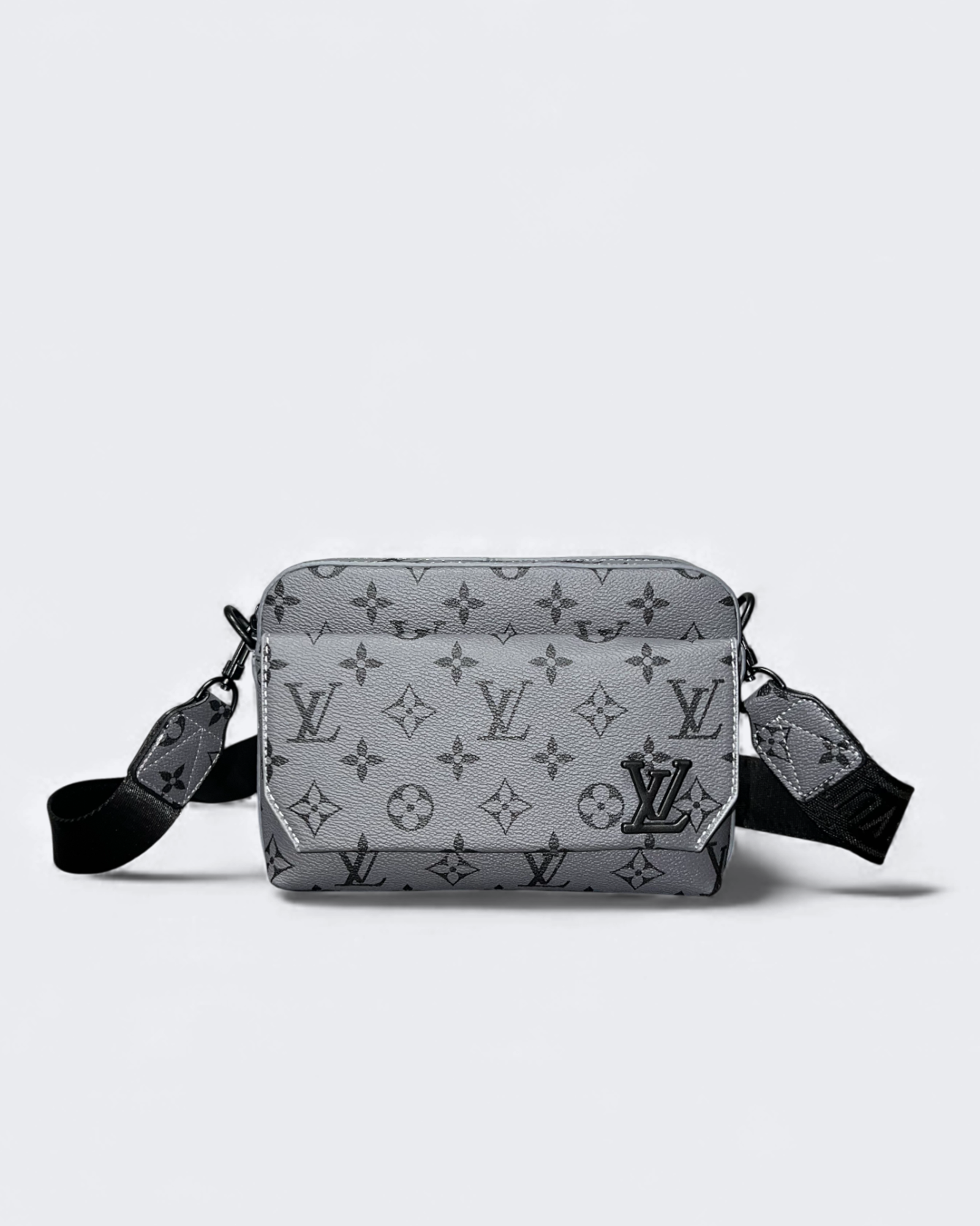 LVTN - Vzorovaná mini messenger taška - Šedá