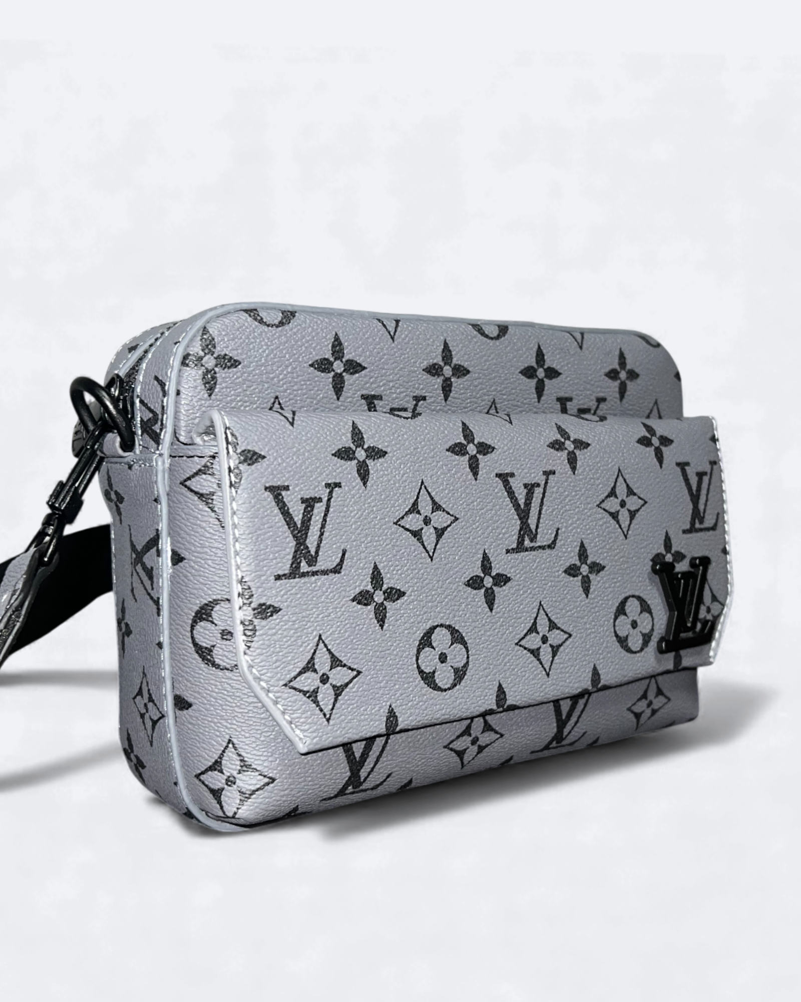 LVTN - Vzorovaná mini messenger taška - Šedá