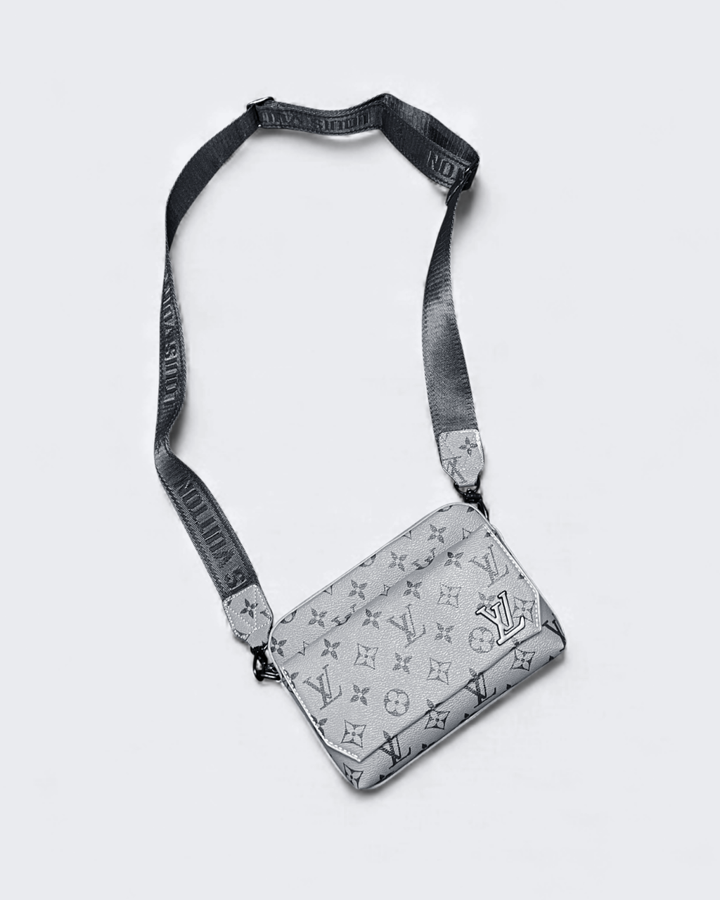 LVTN - Vzorovaná mini messenger taška - Šedá