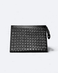 Bottega Veneta – Kožená proplétaná kabelka – černá