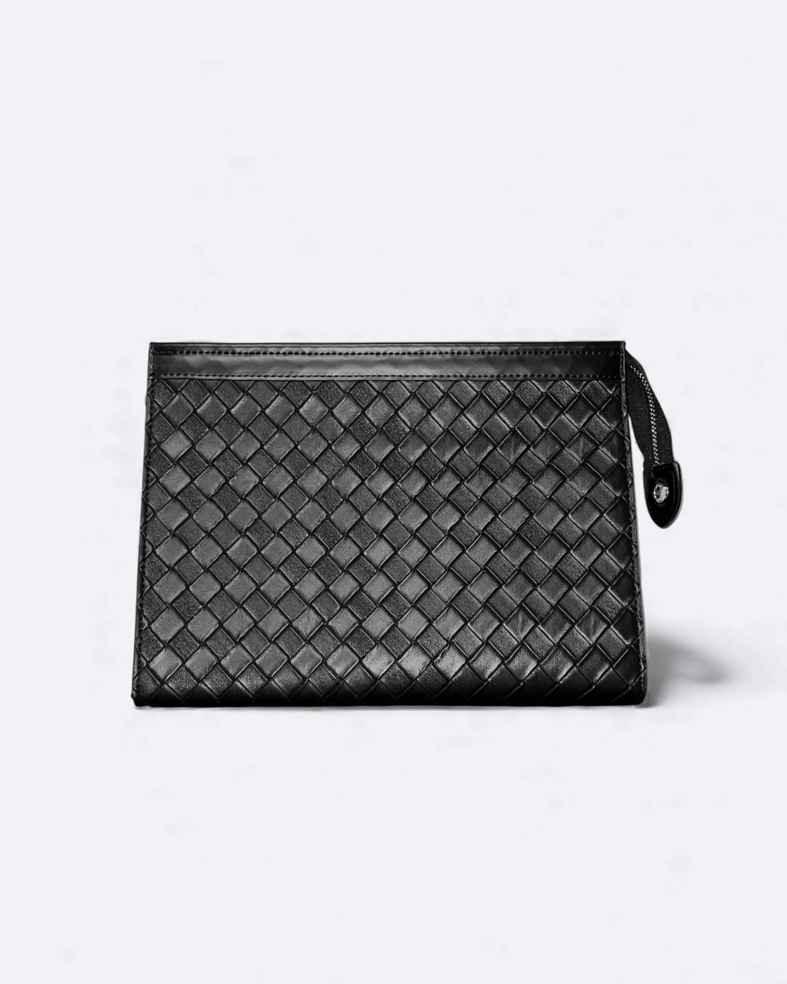 Bottega Veneta – Kožená proplétaná kabelka – černá
