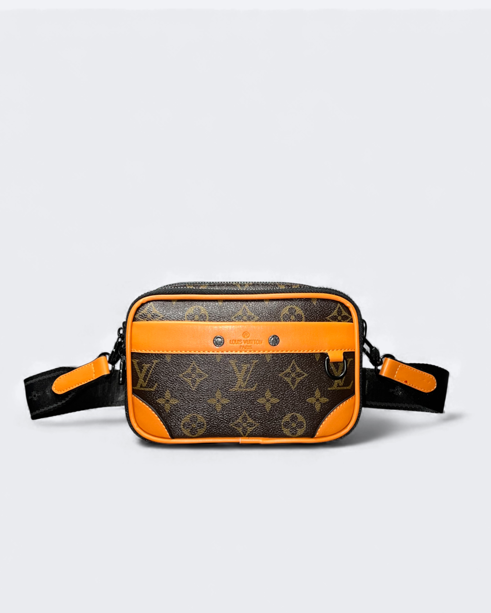 LVTN – Crossbody taška Alpha – hnědá/oranžová