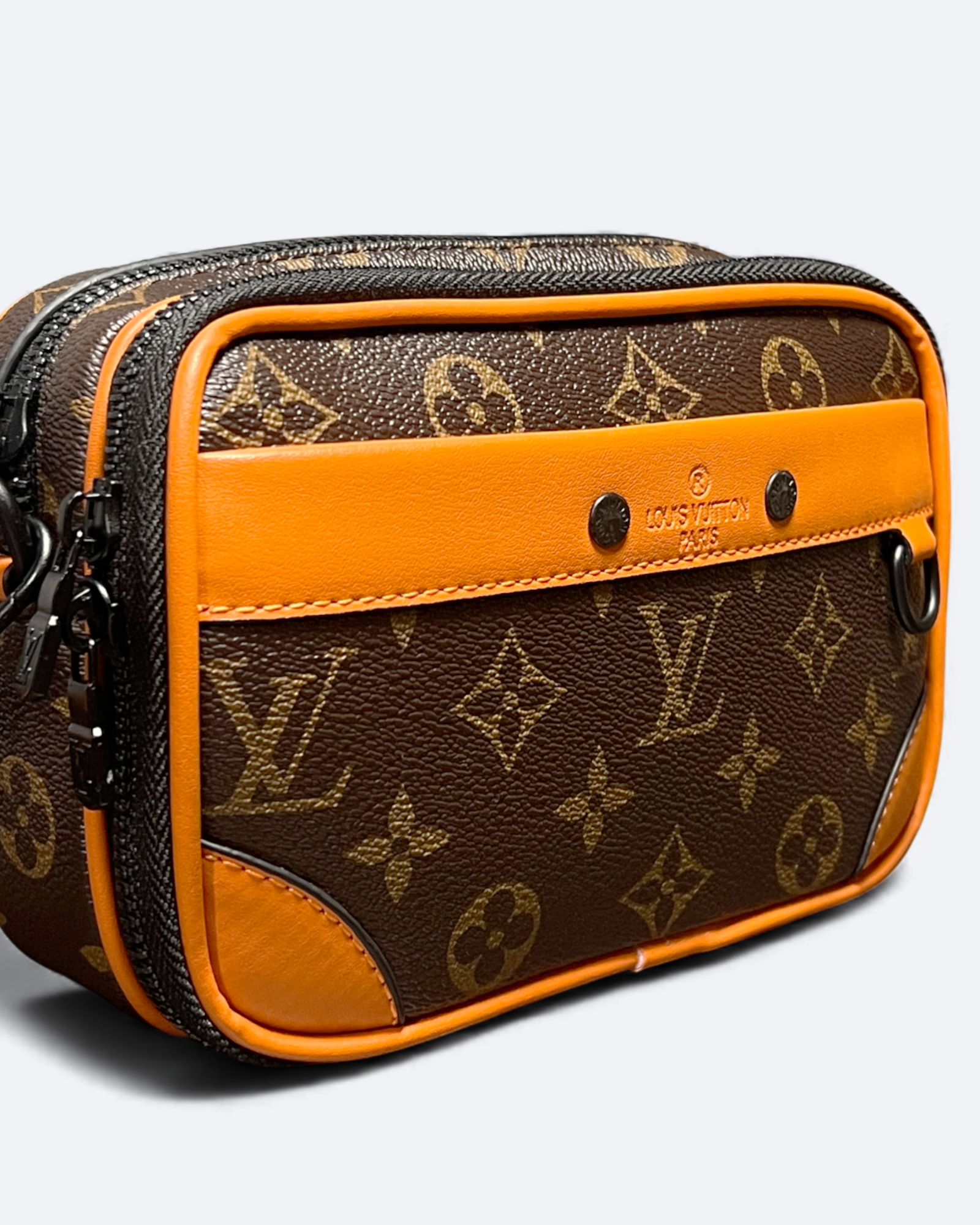 LVTN – Crossbody taška Alpha – hnědá/oranžová