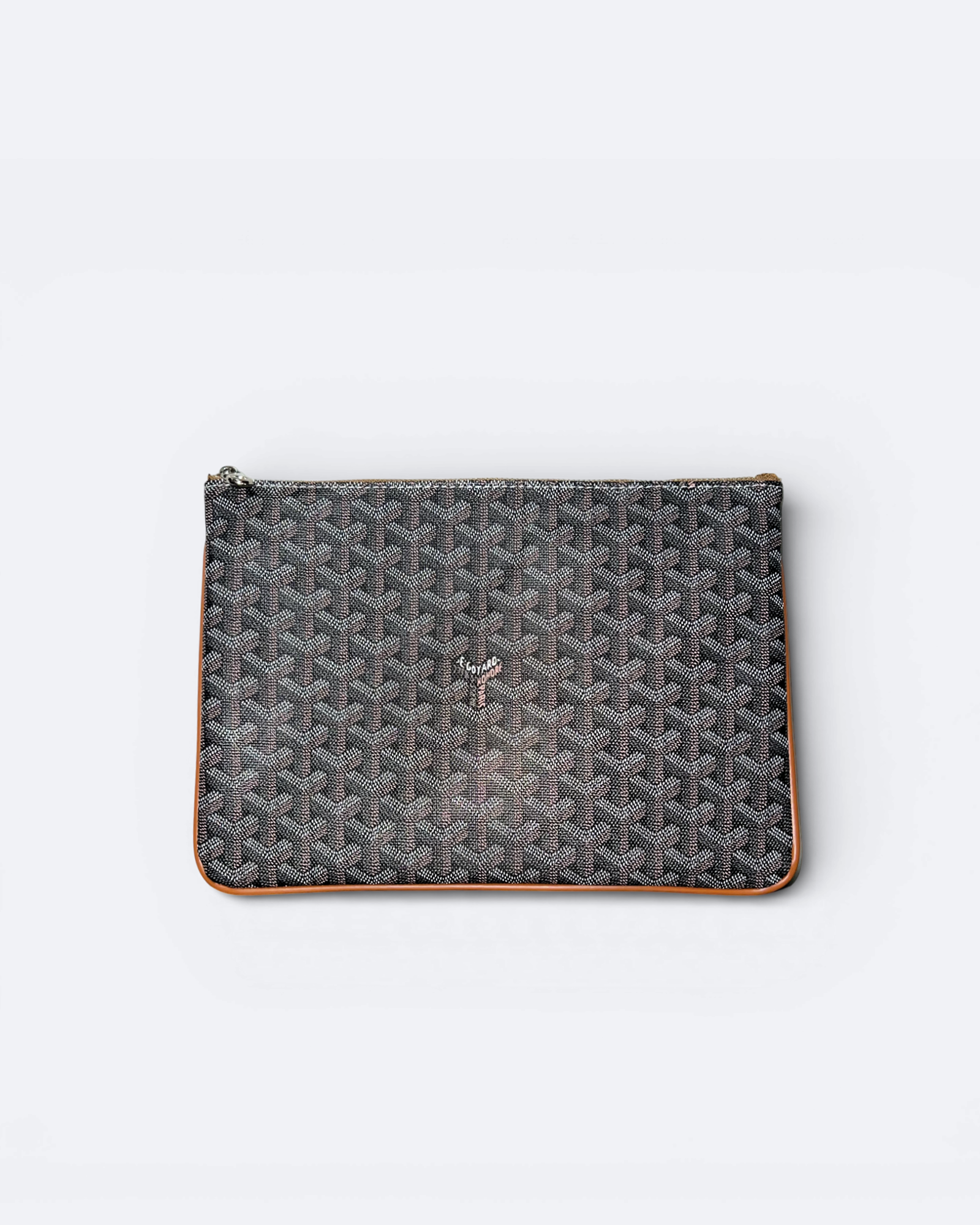Goyard – pouzdro Portfolio – hnědá kůže