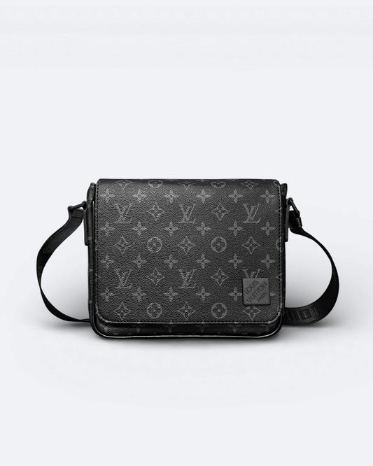 LVTN - Pattern Messenger Bag - Black