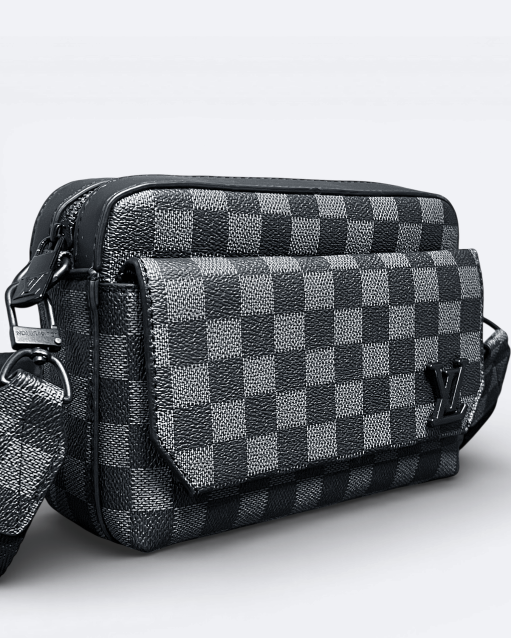 LVTN – Damier Mini Messenger Bag – černá