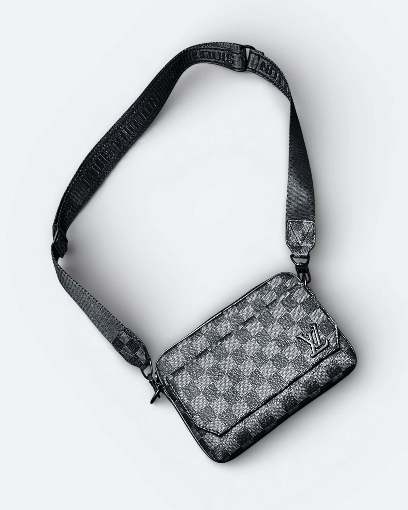 LVTN – Damier Mini Messenger Bag – černá