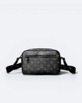 LVTN – Crossbody kabelka se vzorem zipu – černá