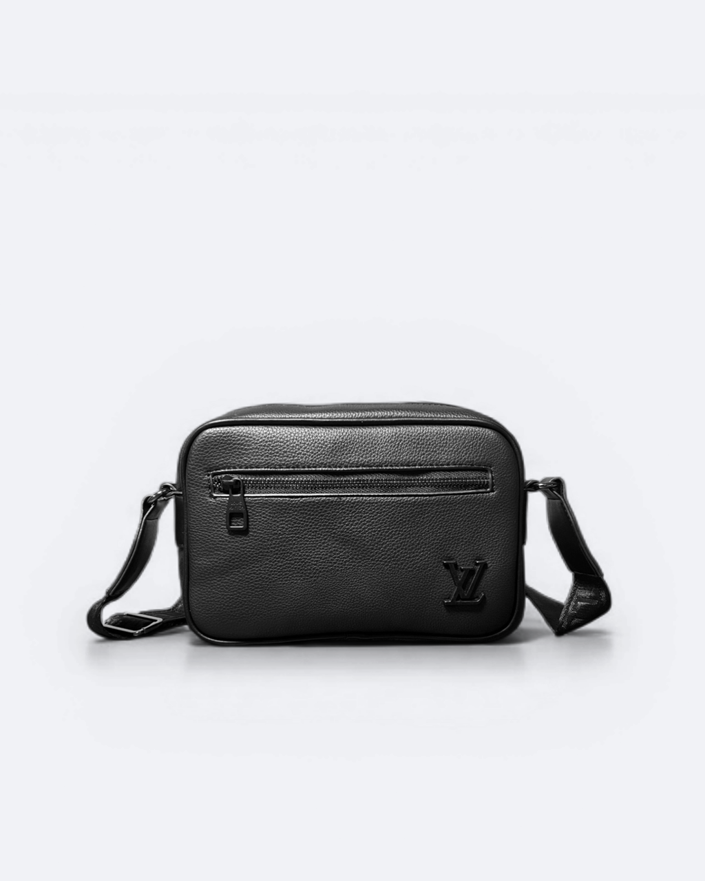 LVTN – Kožená crossbody kabelka na zip – černá
