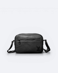 LVTN – Kožená crossbody kabelka na zip – černá
