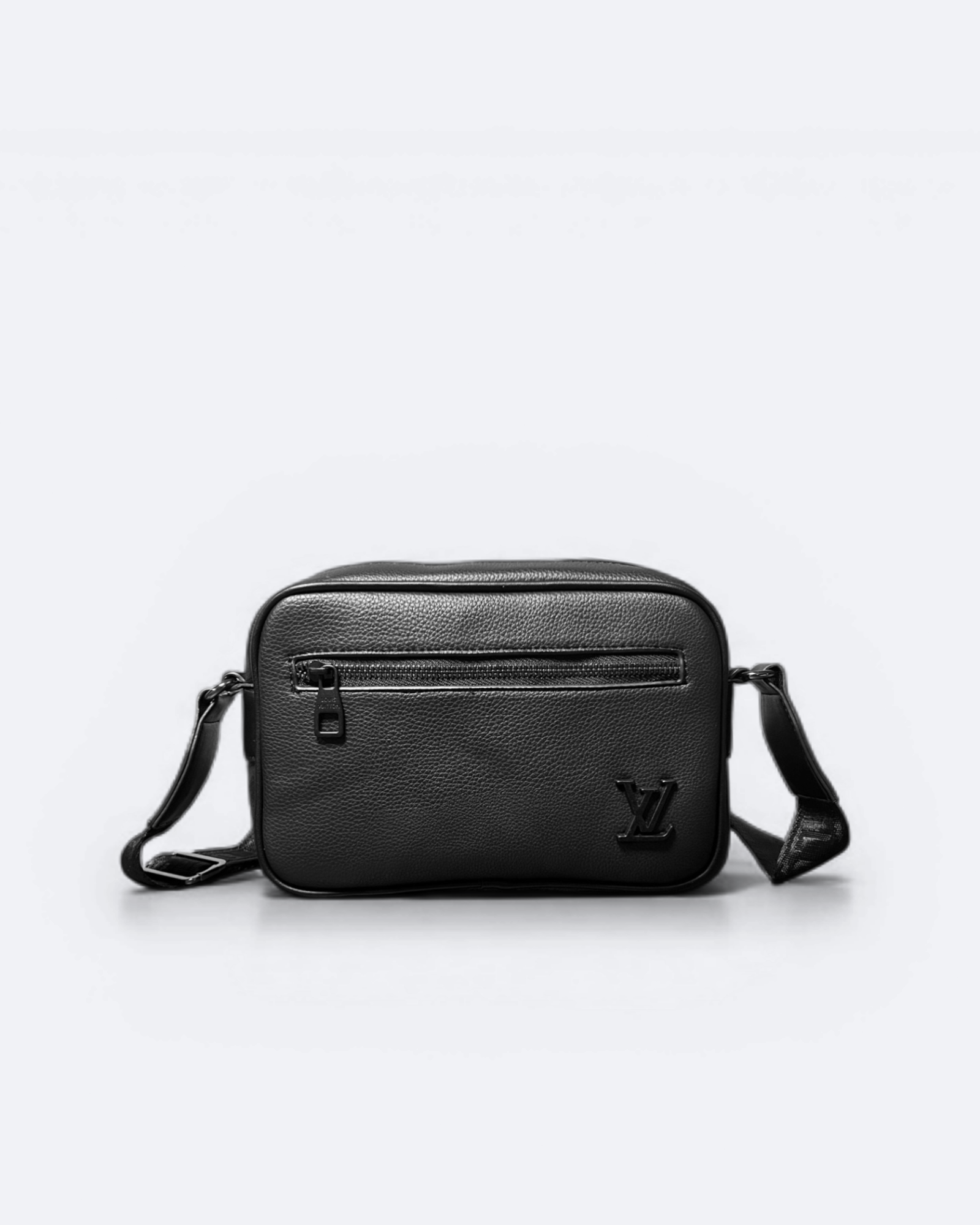LVTN – Kožená crossbody kabelka na zip – černá