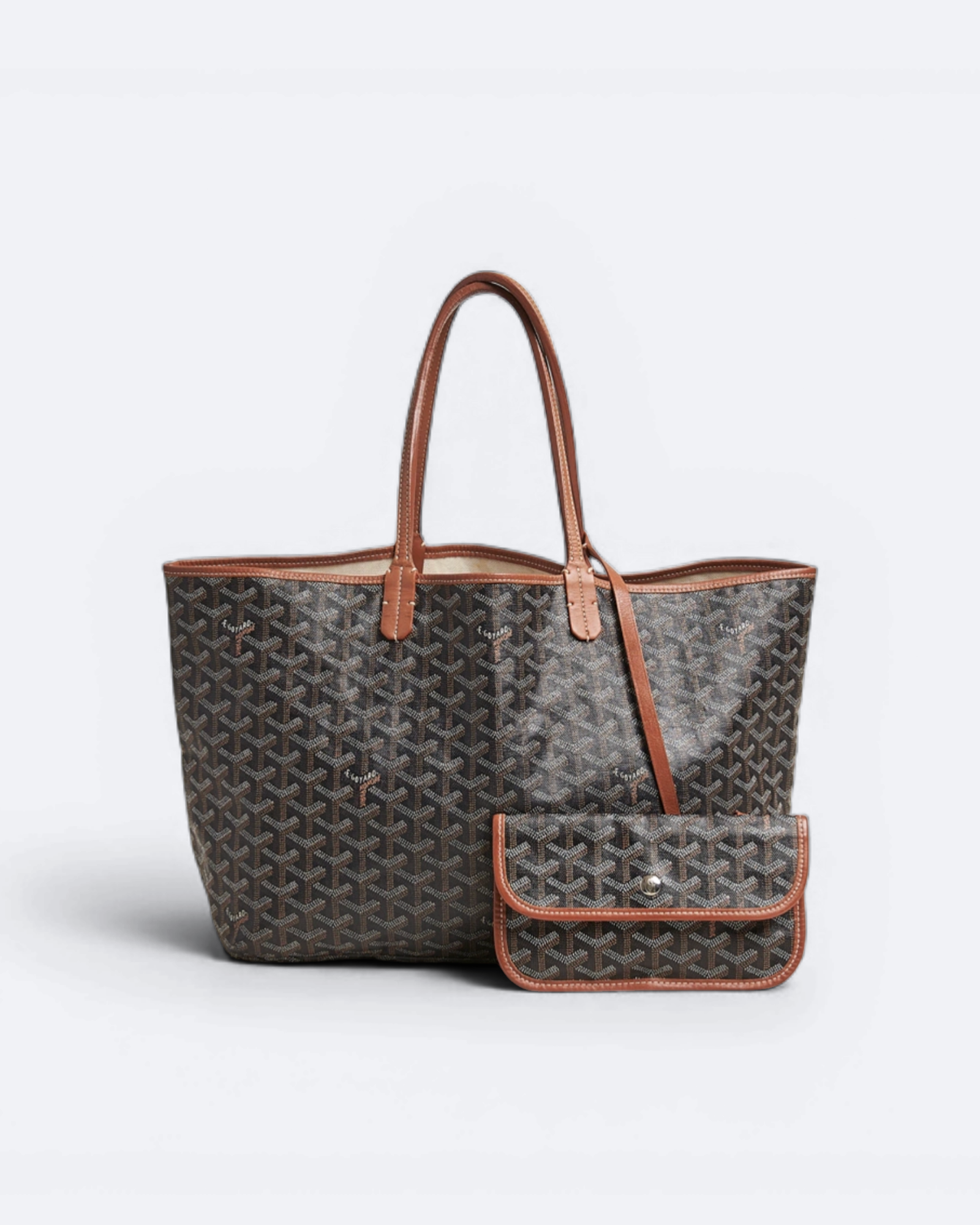 Goyard – Nákupní taška Saint Louis – Hnědá/kůže