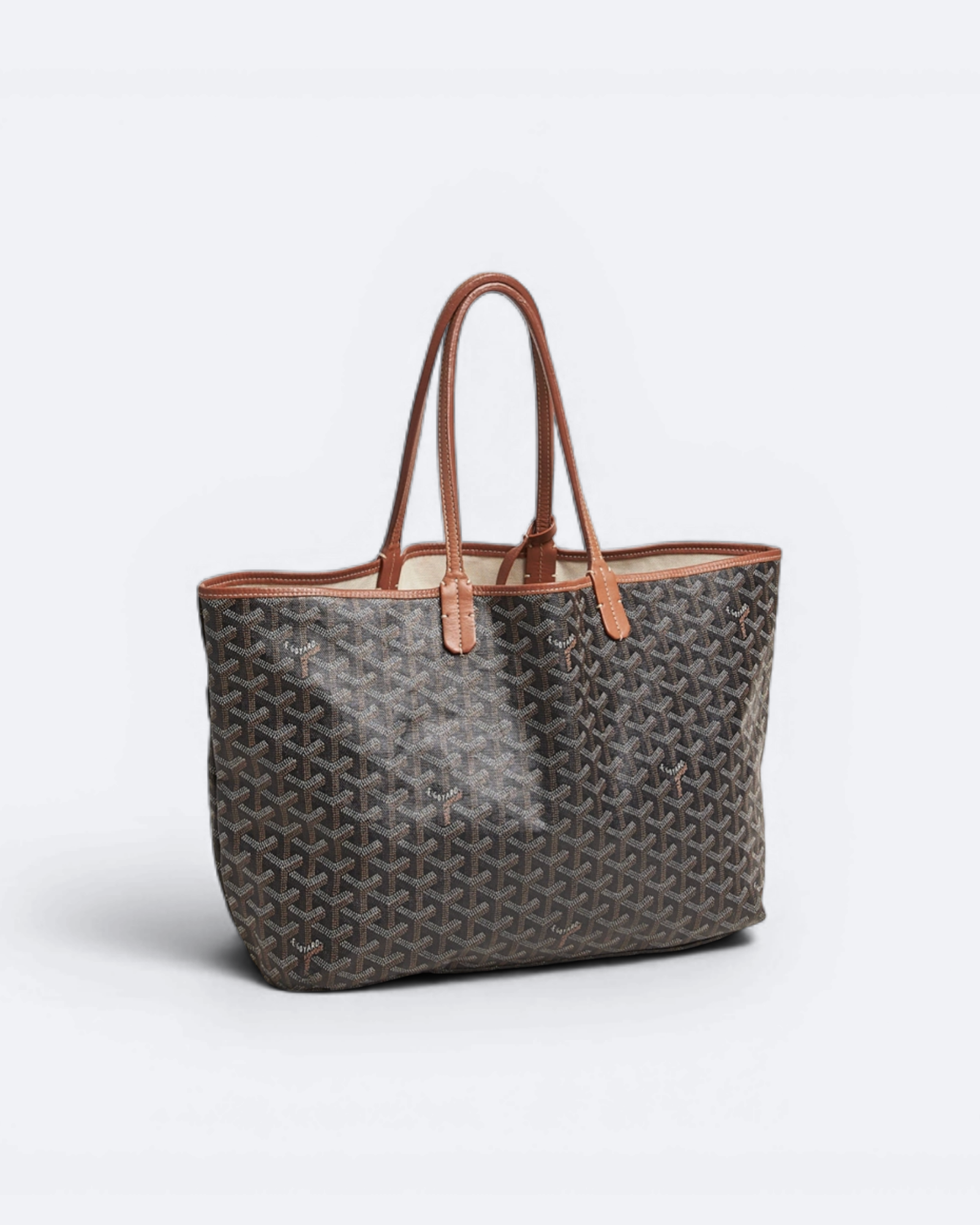 Goyard – Nákupní taška Saint Louis – Hnědá/kůže