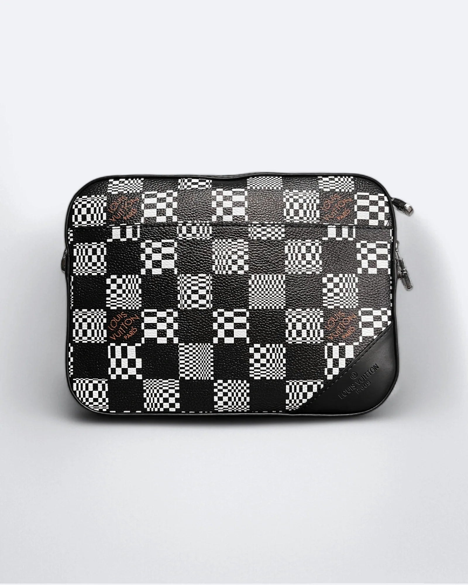 Louis Vuitton – tašky Distorted Damier Duo – černo-bílé
