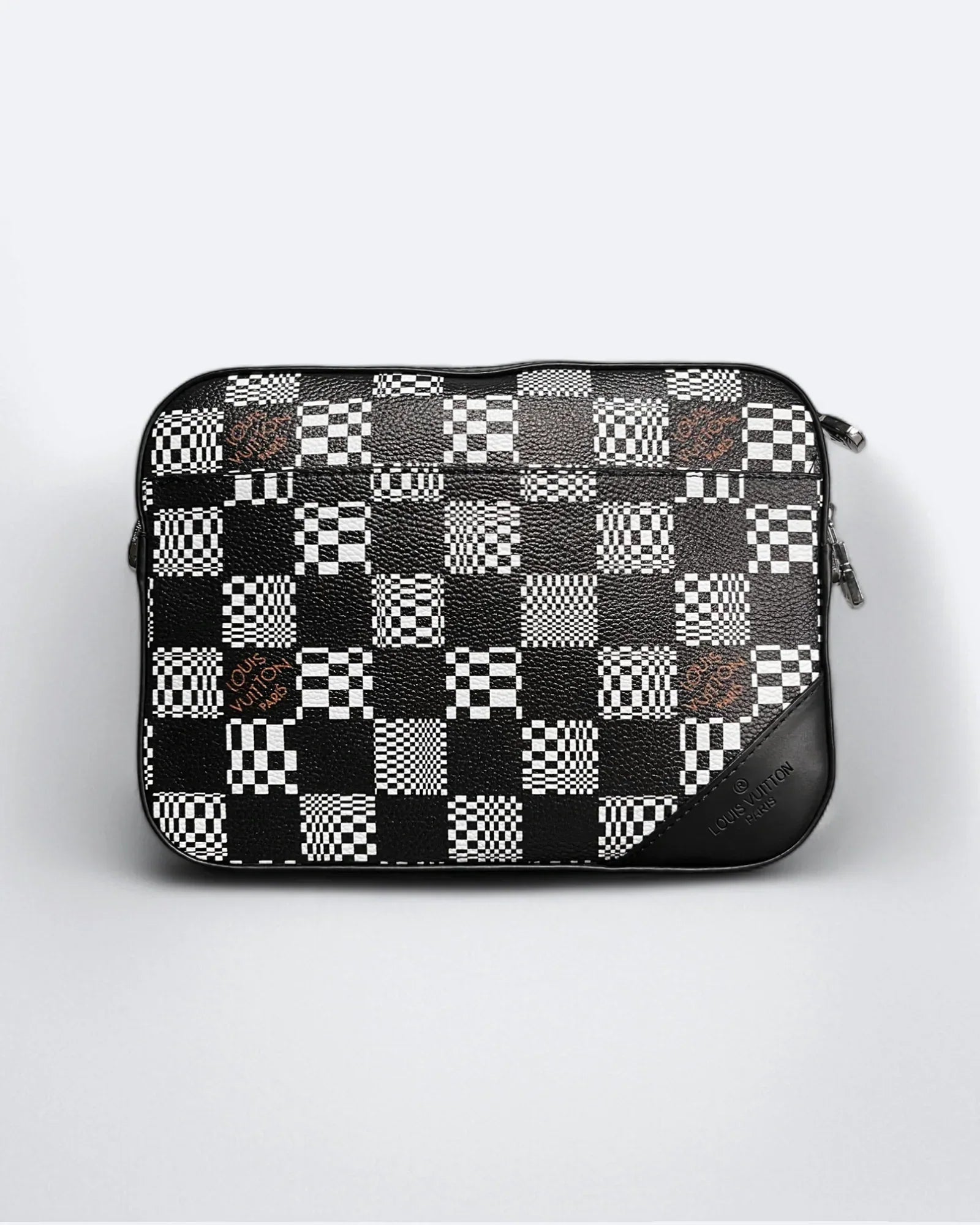 Louis Vuitton – tašky Distorted Damier Duo – černo-bílé