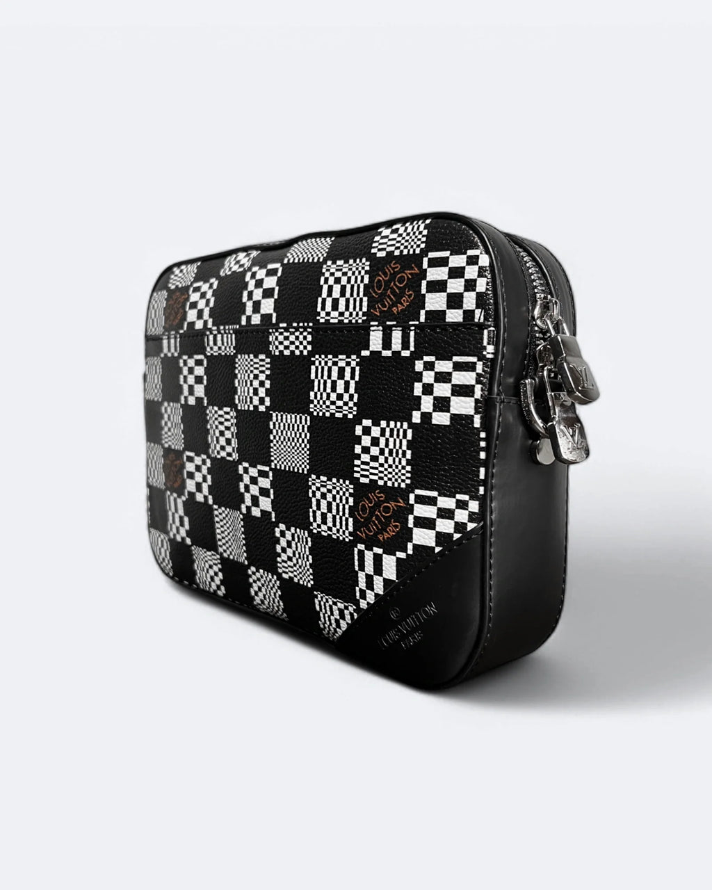 Louis Vuitton – tašky Distorted Damier Duo – černo-bílé