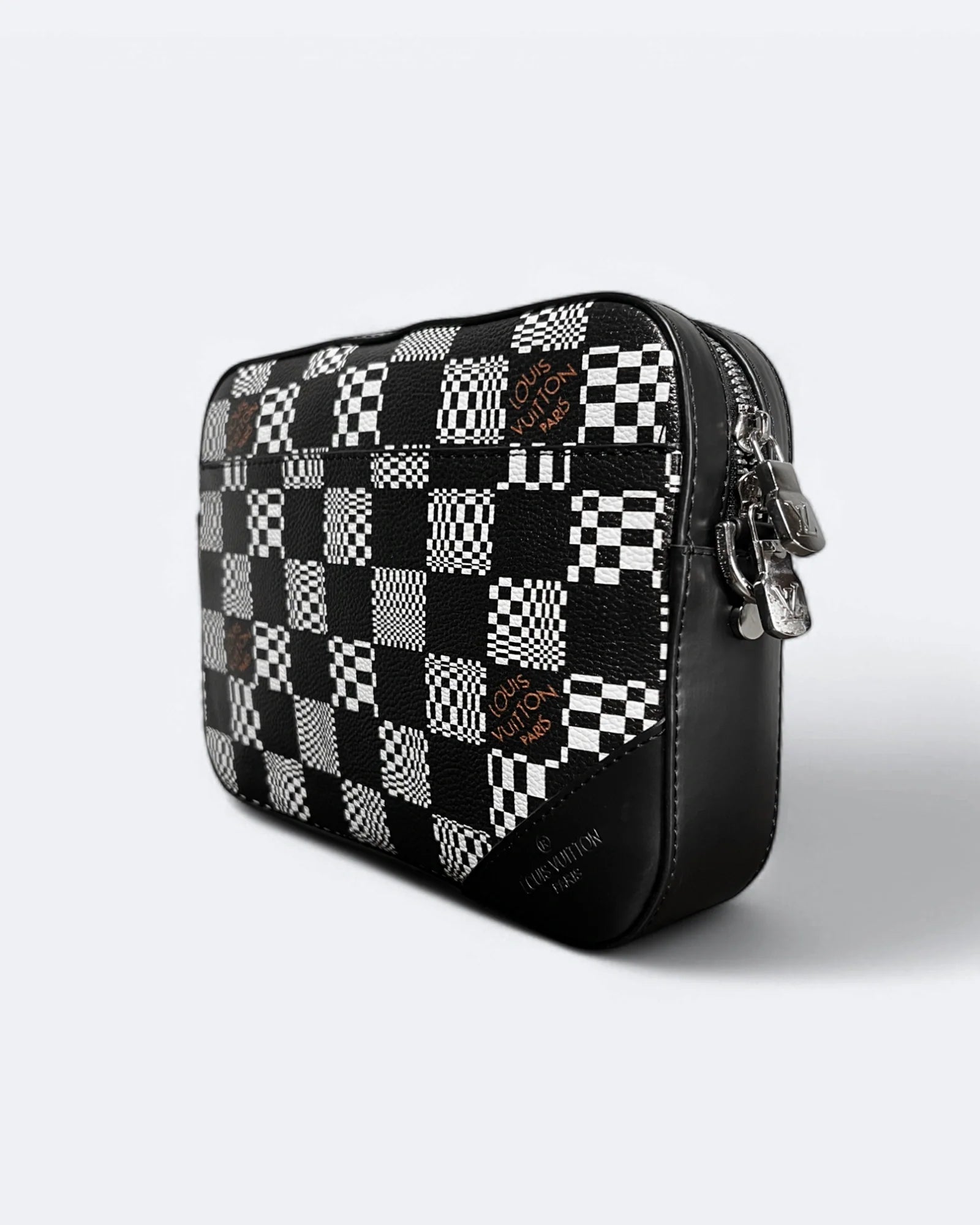 Louis Vuitton – tašky Distorted Damier Duo – černo-bílé