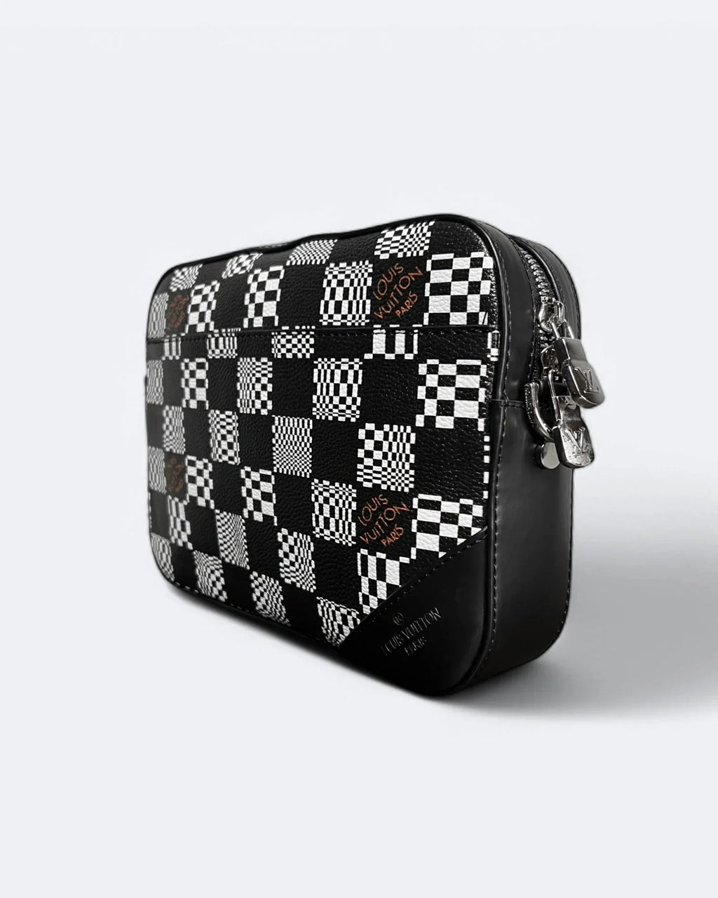 Louis Vuitton – tašky Distorted Damier Duo – černo-bílé
