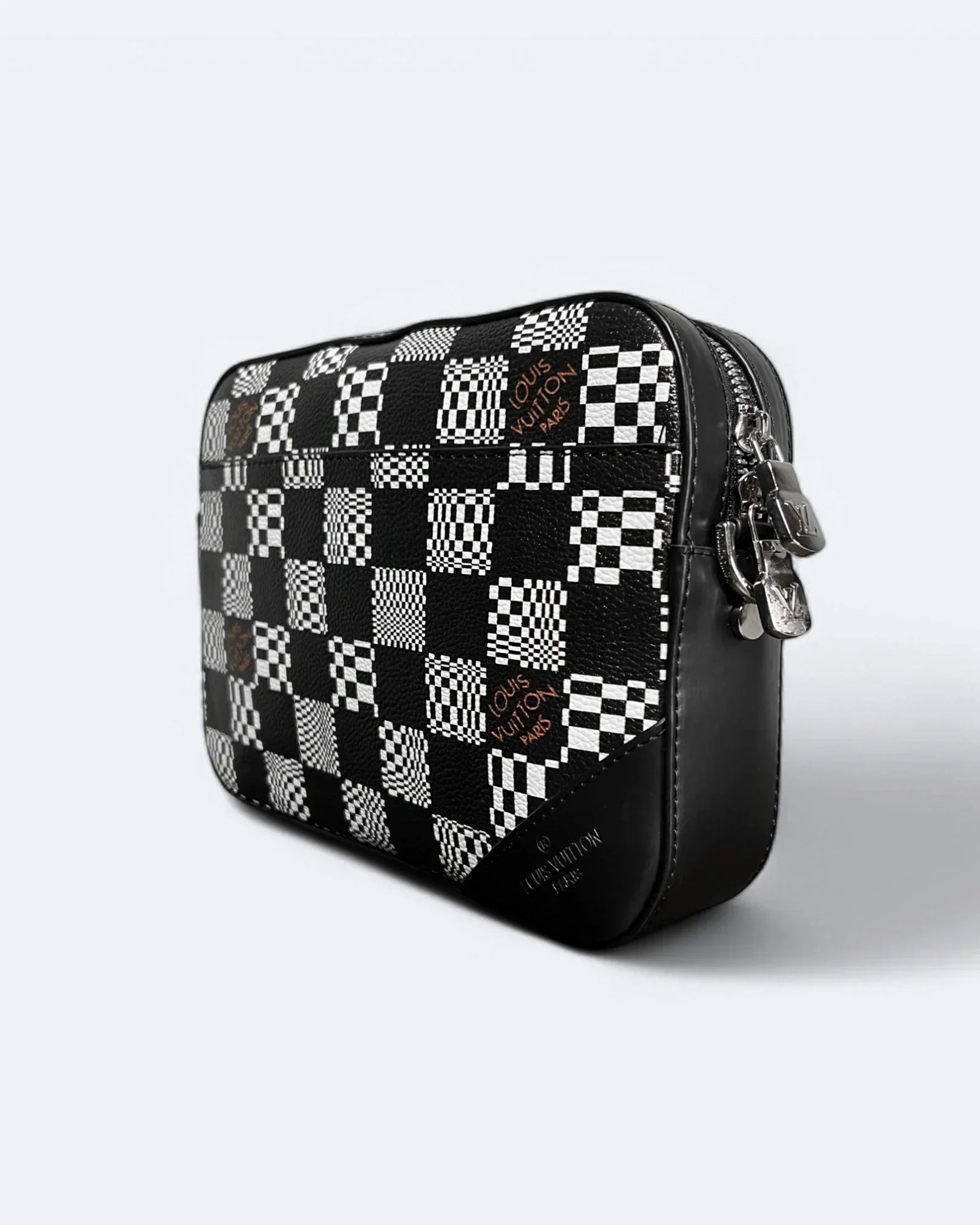 Louis Vuitton – tašky Distorted Damier Duo – černo-bílé