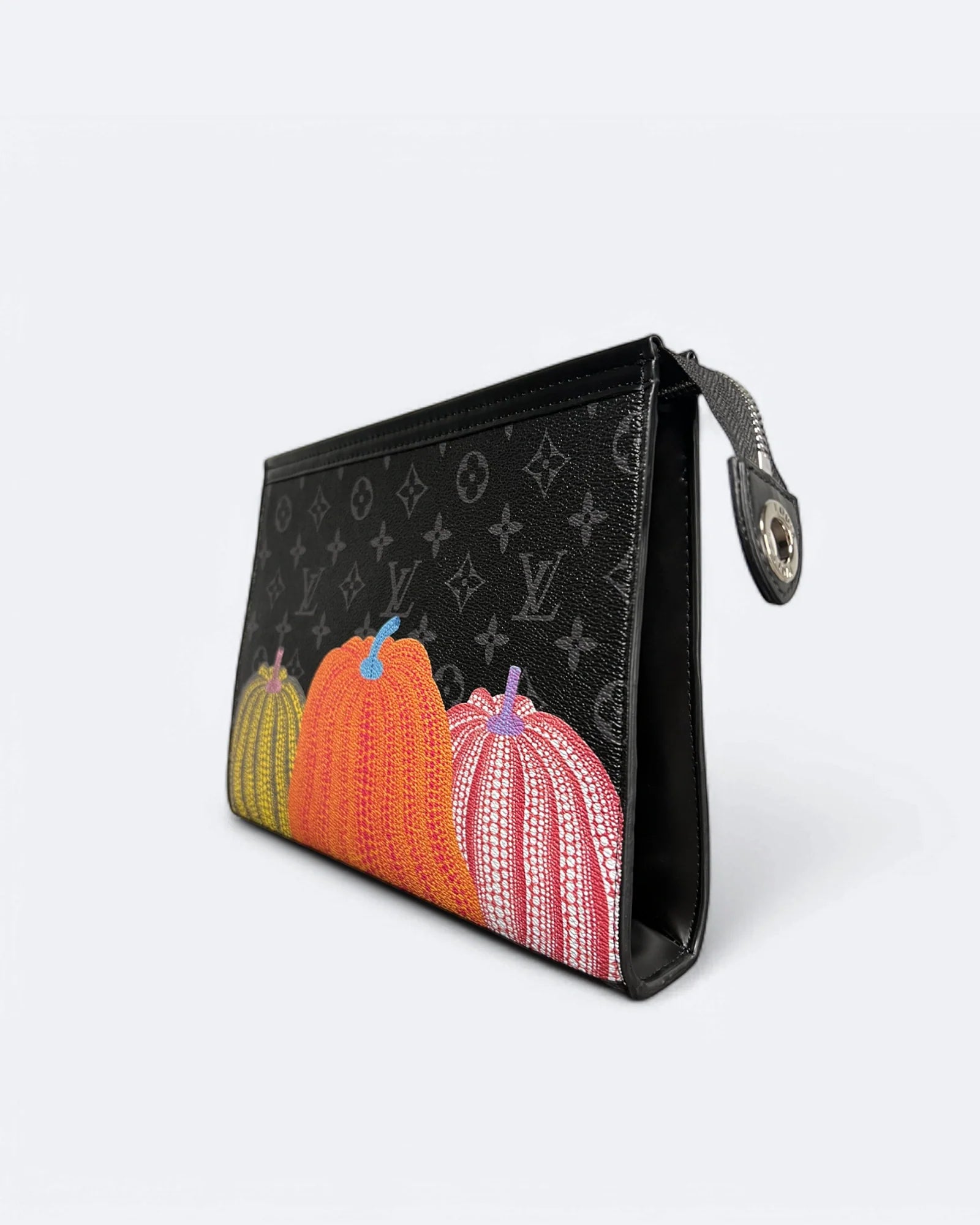 Louis Vuitton – Dýňová Neverfull LV Clutch – Černá