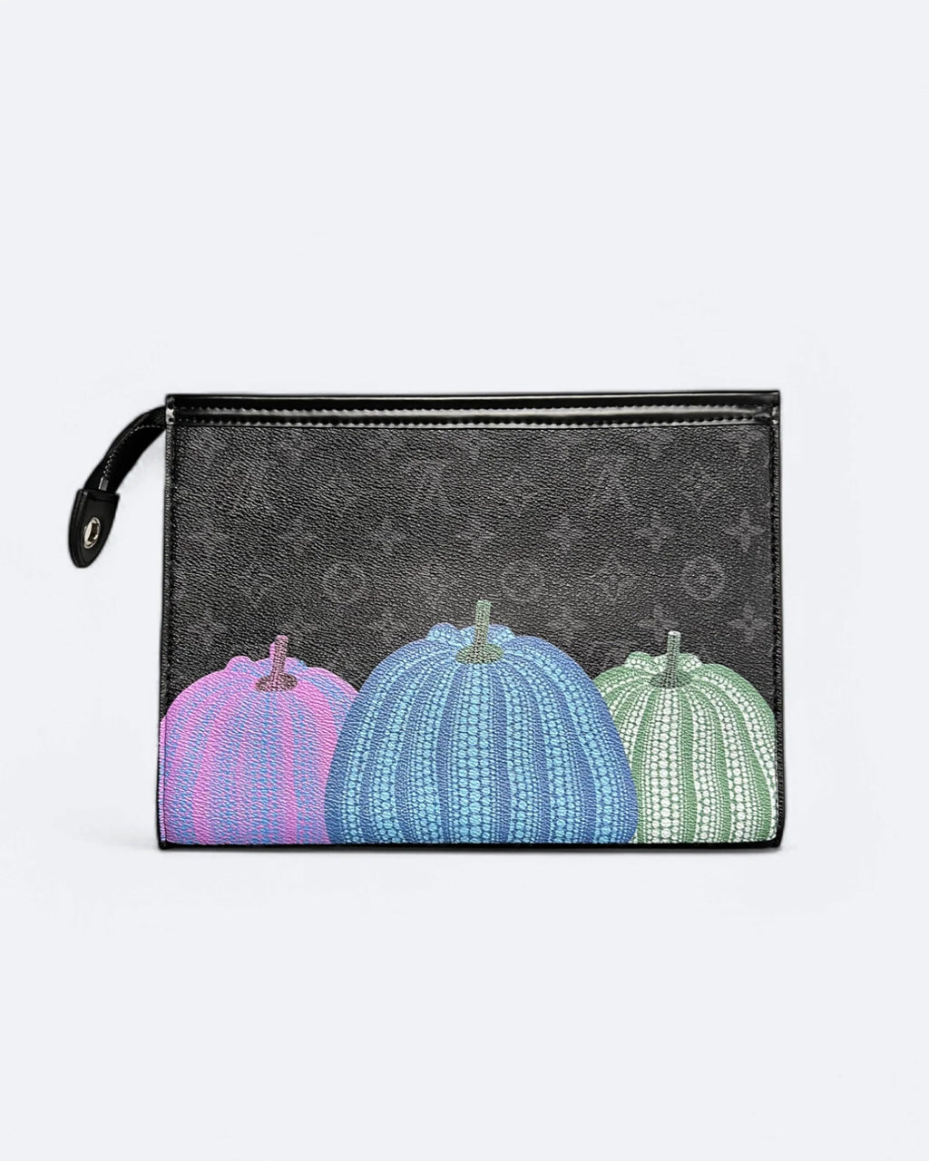 Louis Vuitton – Dýňová Neverfull LV Clutch – Černá