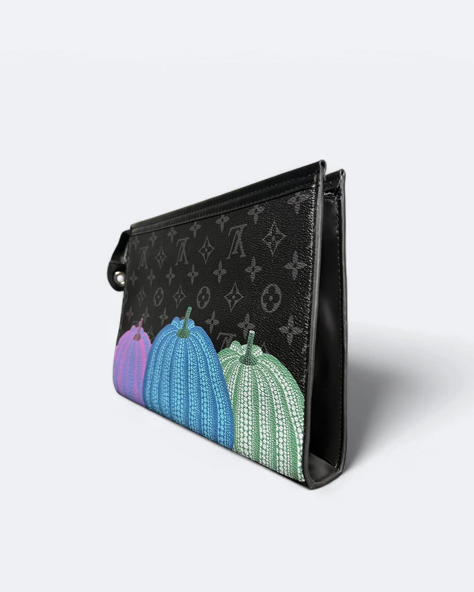 Louis Vuitton – Dýňová Neverfull LV Clutch – Černá
