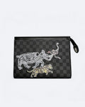 Louis Vuitton - Psí známky - psí pas - psí známky Damier Clutch - černá