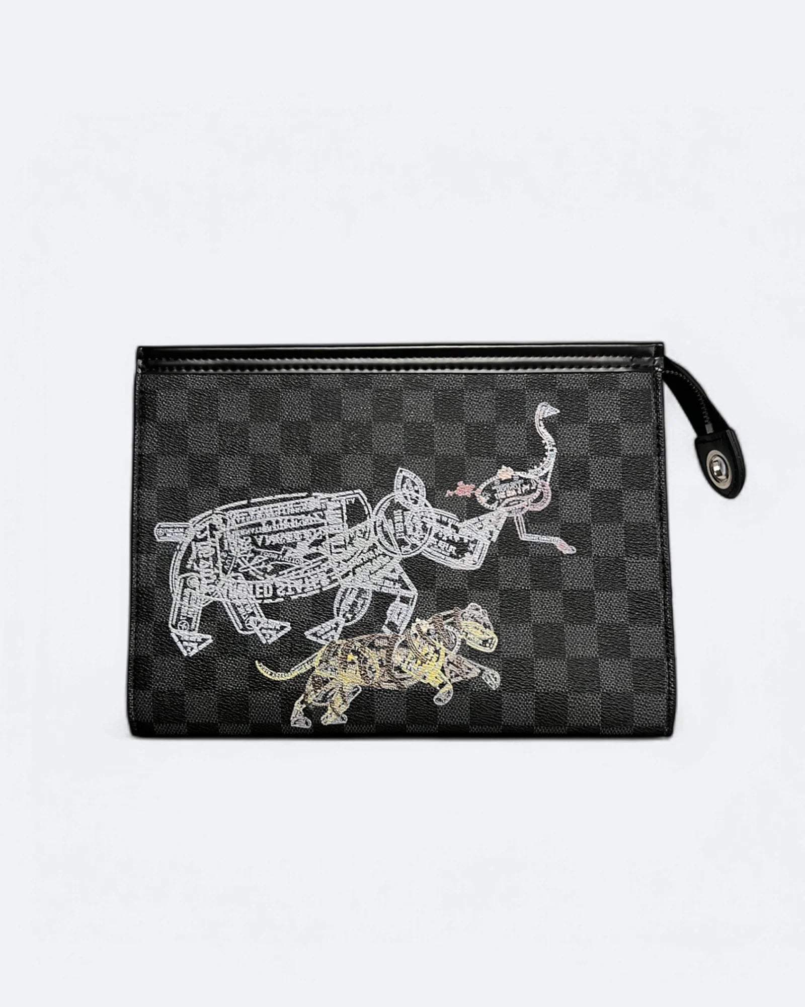 Louis Vuitton - Psí známky - psí pas - psí známky Damier Clutch - černá