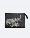 Louis Vuitton - Psí známky - psí pas - psí známky Damier Clutch - černá