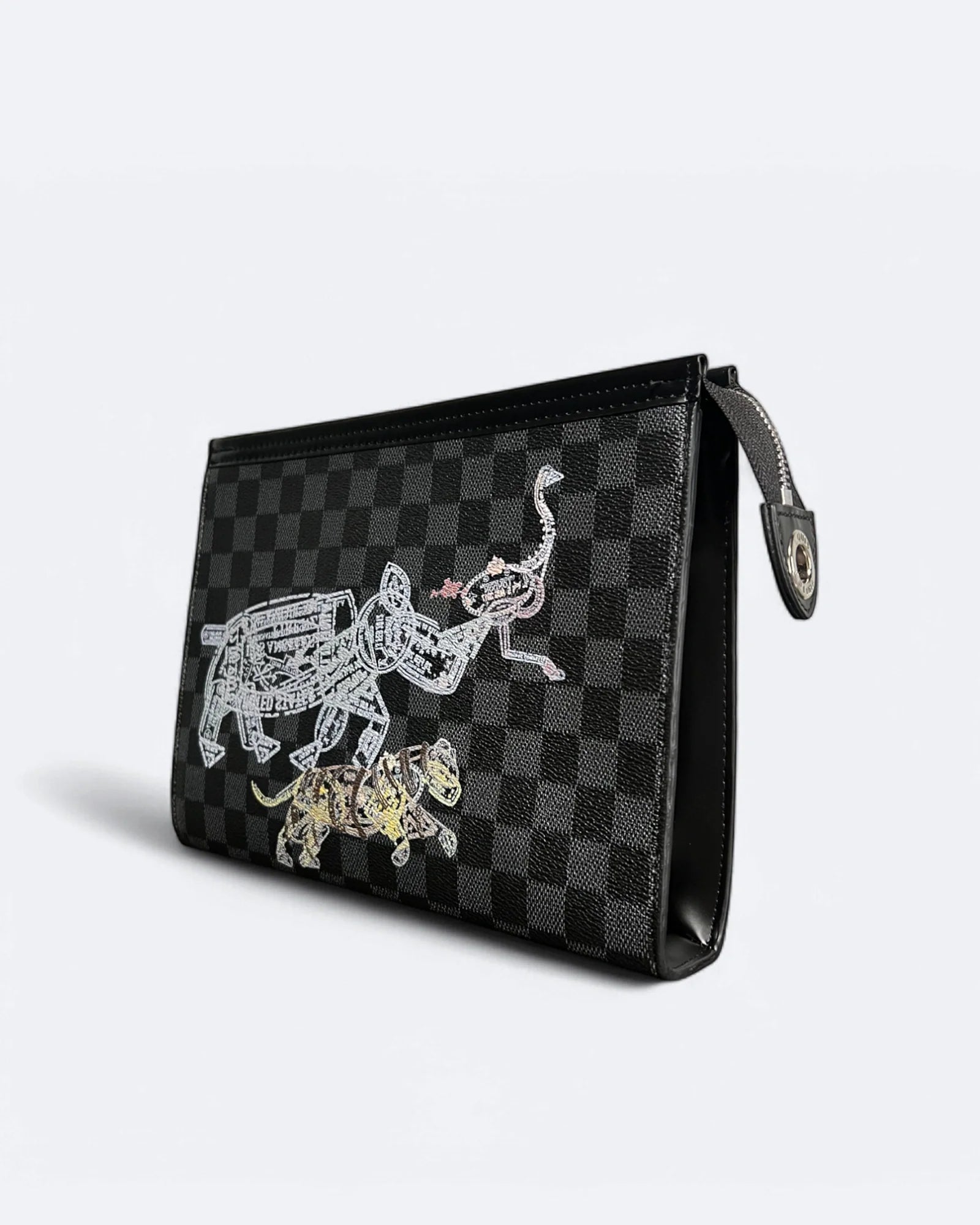 Louis Vuitton - Psí známky - psí pas - psí známky Damier Clutch - černá