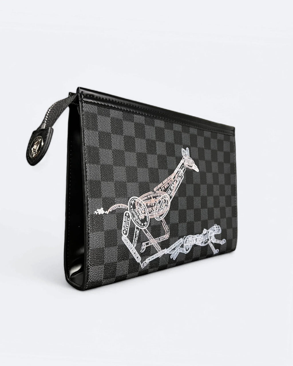 Louis Vuitton - Psí známky - psí pas - psí známky Damier Clutch - černá