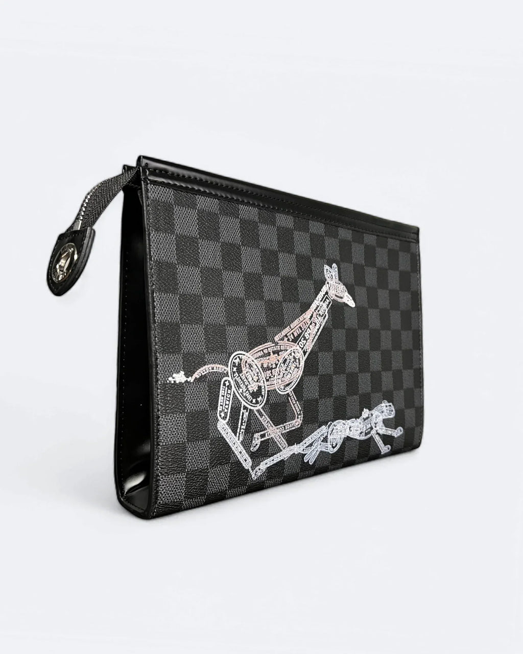 Louis Vuitton - Psí známky - psí pas - psí známky Damier Clutch - černá
