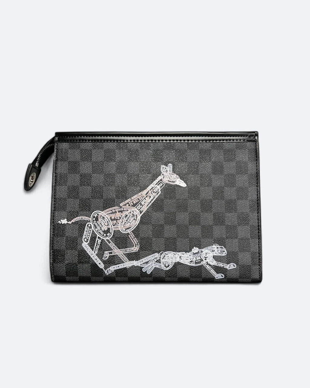 Louis Vuitton - Psí známky - psí pas - psí známky Damier Clutch - černá
