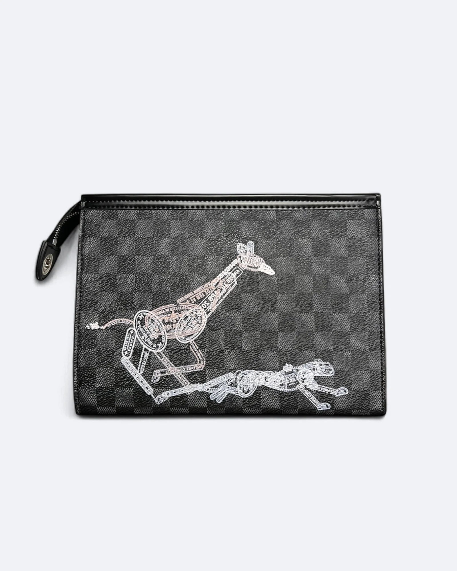 Louis Vuitton - Psí známky - psí pas - psí známky Damier Clutch - černá