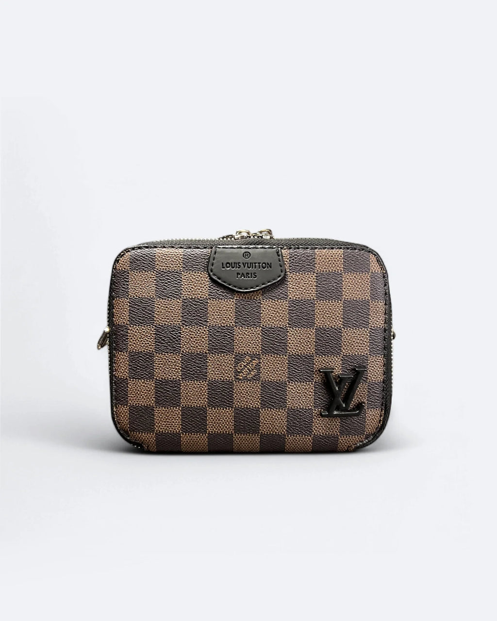 Louis Vuttion - Kabelka Mini s Vzorem Damier - Hnědá