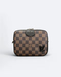 Louis Vuttion - Kabelka Mini s Vzorem Damier - Hnědá