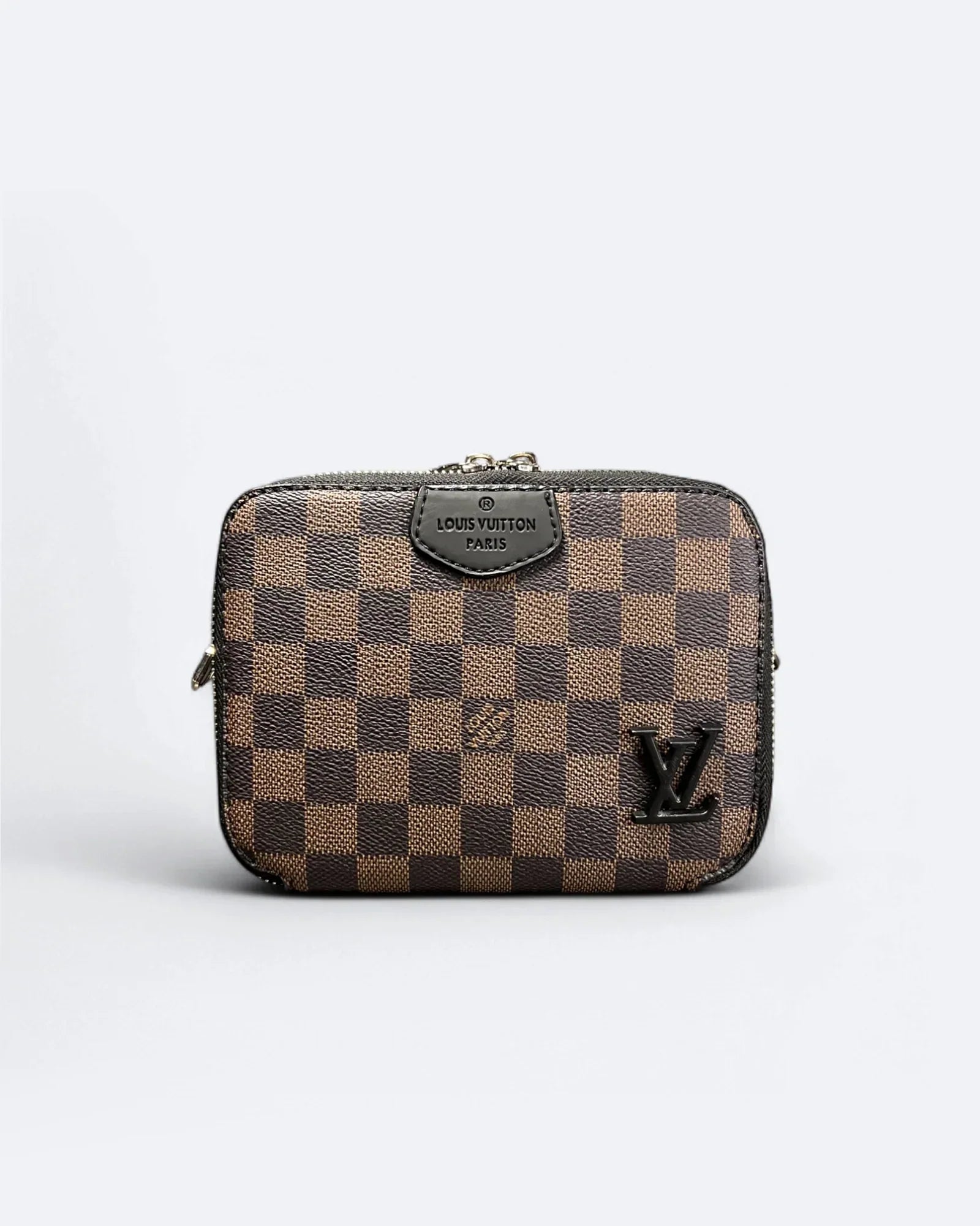 Louis Vuttion - Kabelka Mini s Vzorem Damier - Hnědá