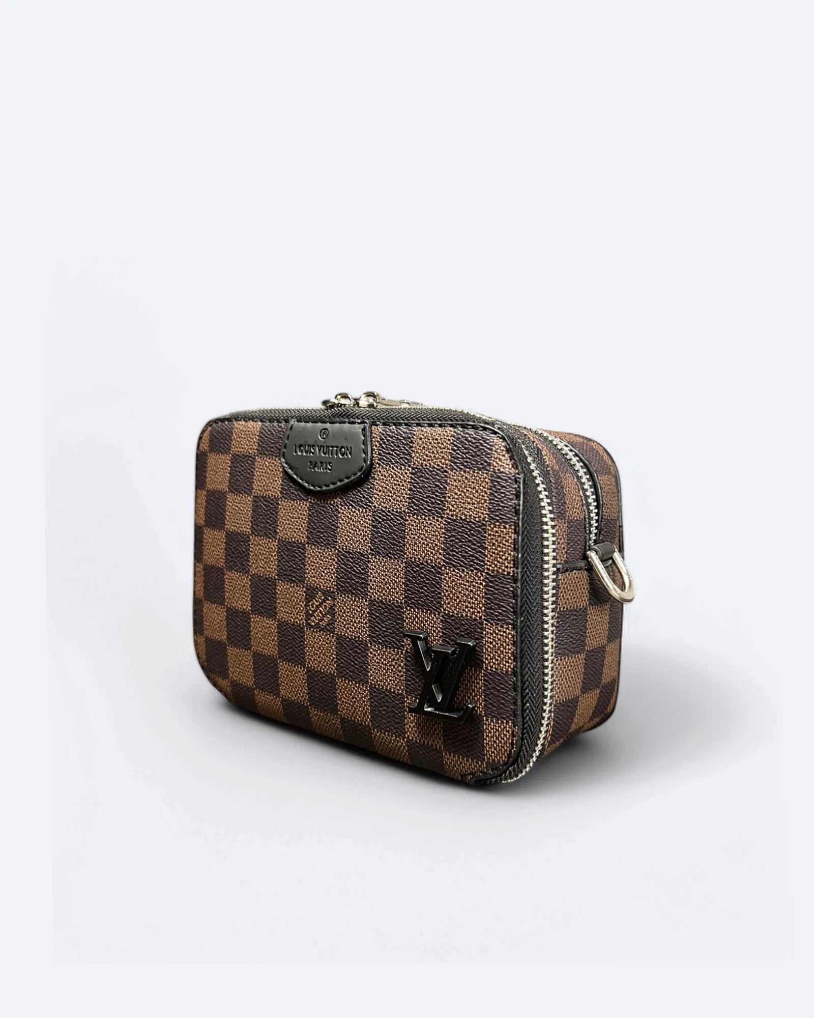 Louis Vuttion - Kabelka Mini s Vzorem Damier - Hnědá