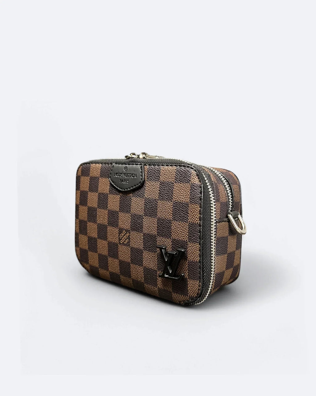 Louis Vuttion - Kabelka Mini s Vzorem Damier - Hnědá