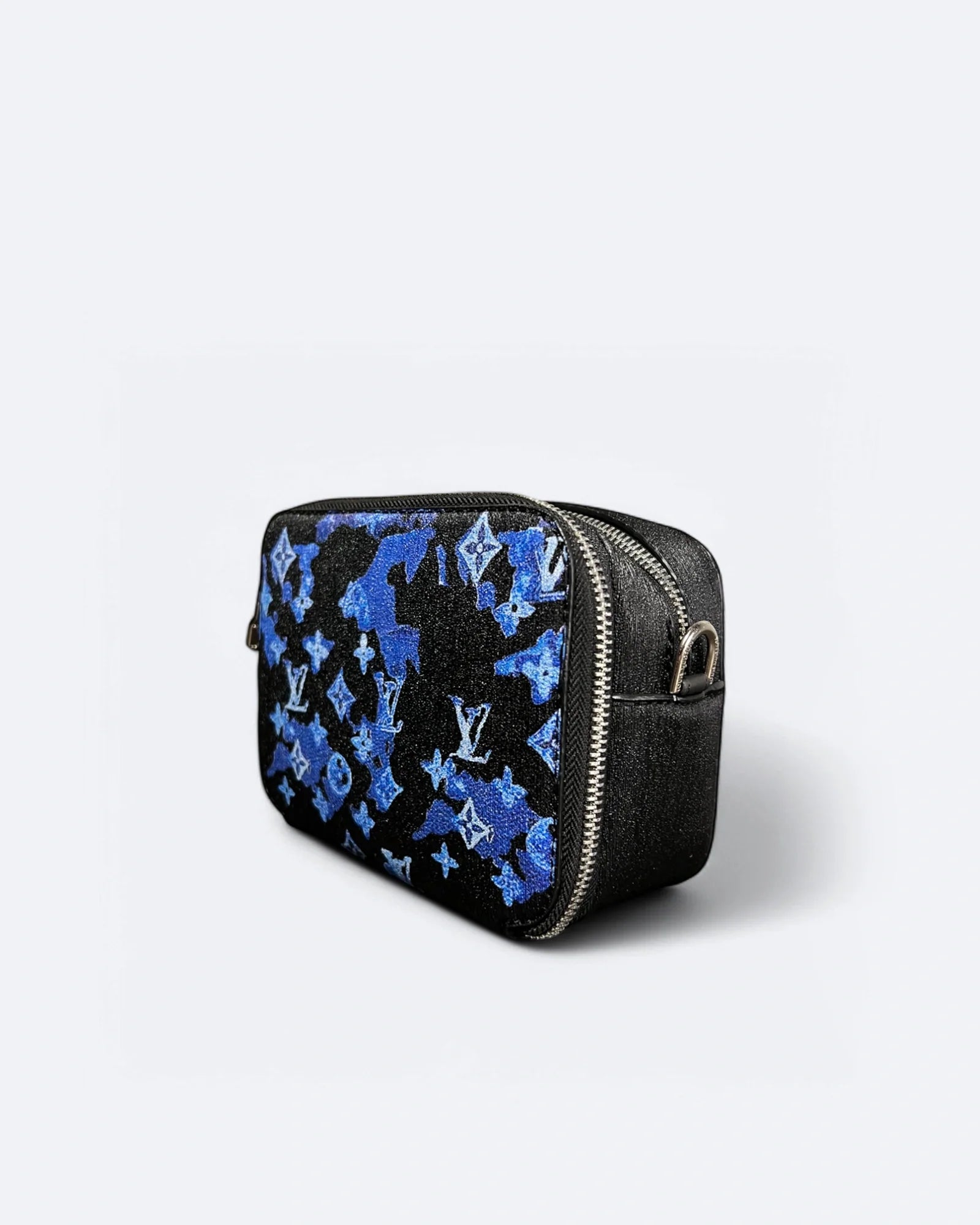 Louis Vuitton – LV modrá barva mini taška – černá