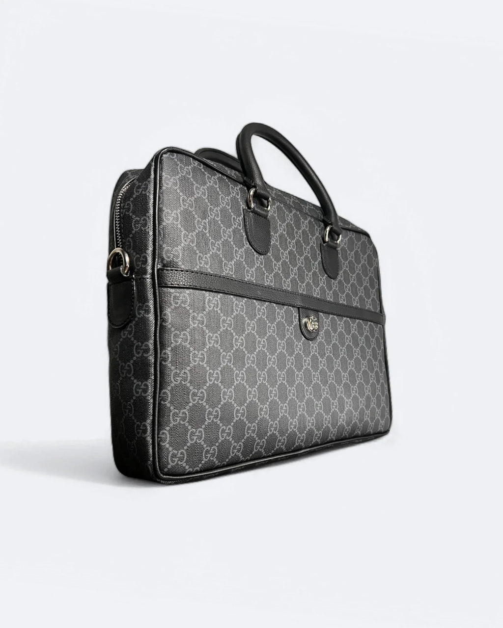 Gucci - aktovka se vzorem GG - černá