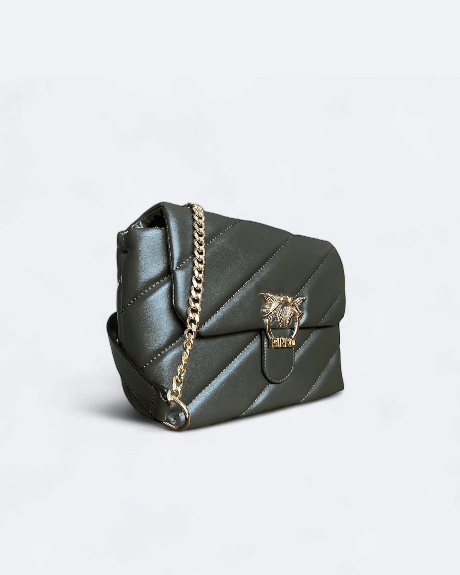 Pinko – Měkká taška olivově zelená
